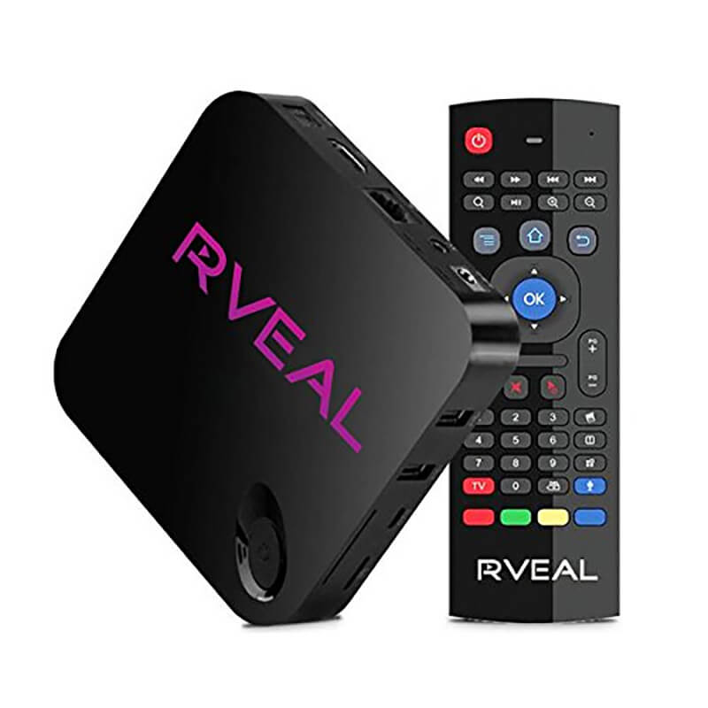 Rveal Media TV Tuner & Air Mouse Remote [Android, 4K, Quad-Core]