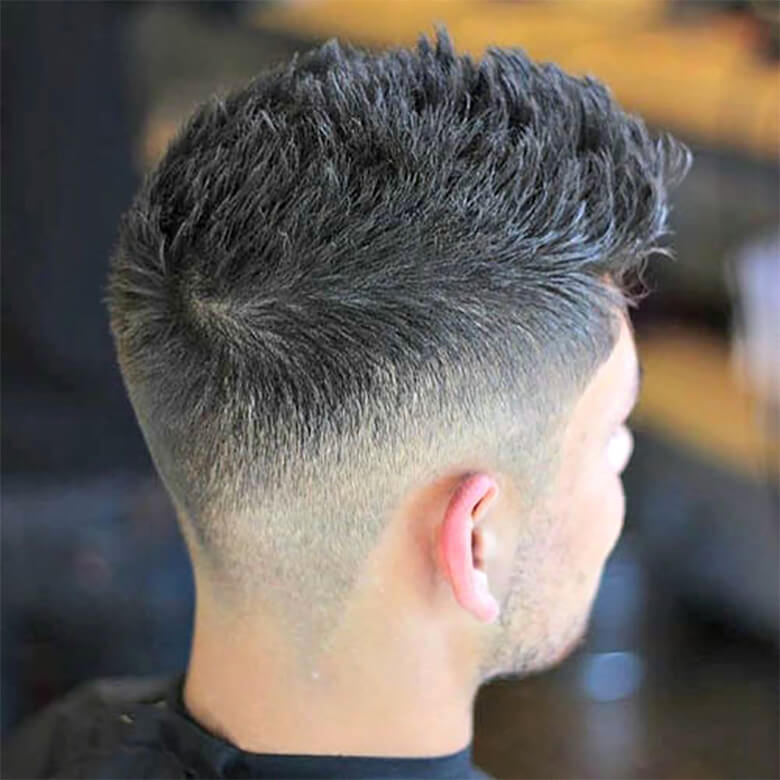 Kiểu tóc Spiky Hair with Taper Fade