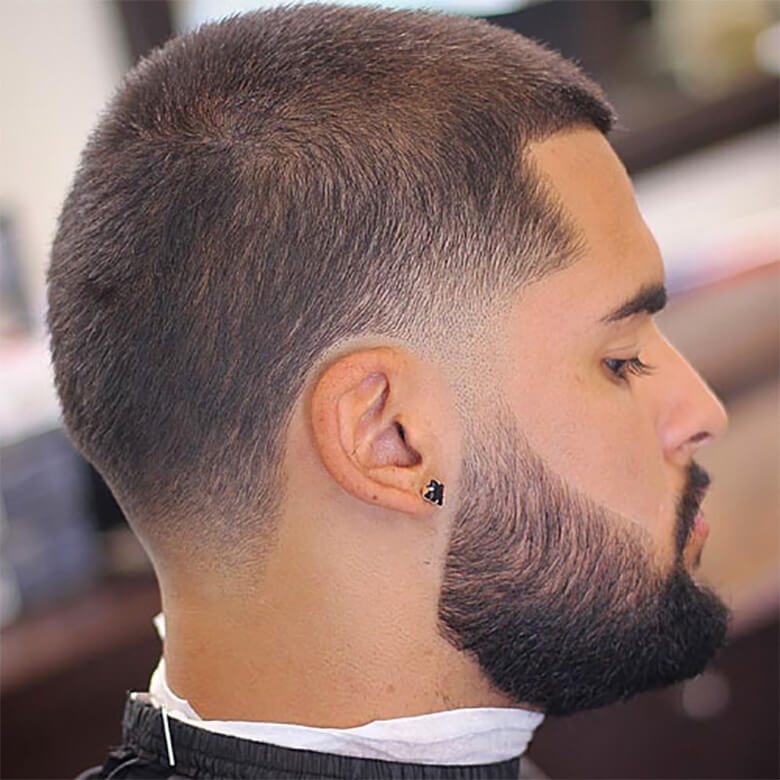 Kiểu tóc Buzz Cut with Beard