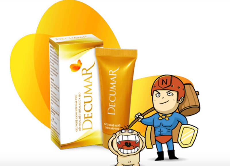 Decumar là loại kem nghệ dạng gel lành tính, phù hợp với mọi loại da 