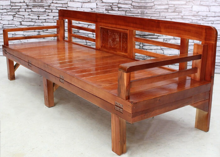 Các mẫu giường gấp thành ghế bằng gỗ dành cho phòng ngủ nhỏ sang trọng, tiện lợi