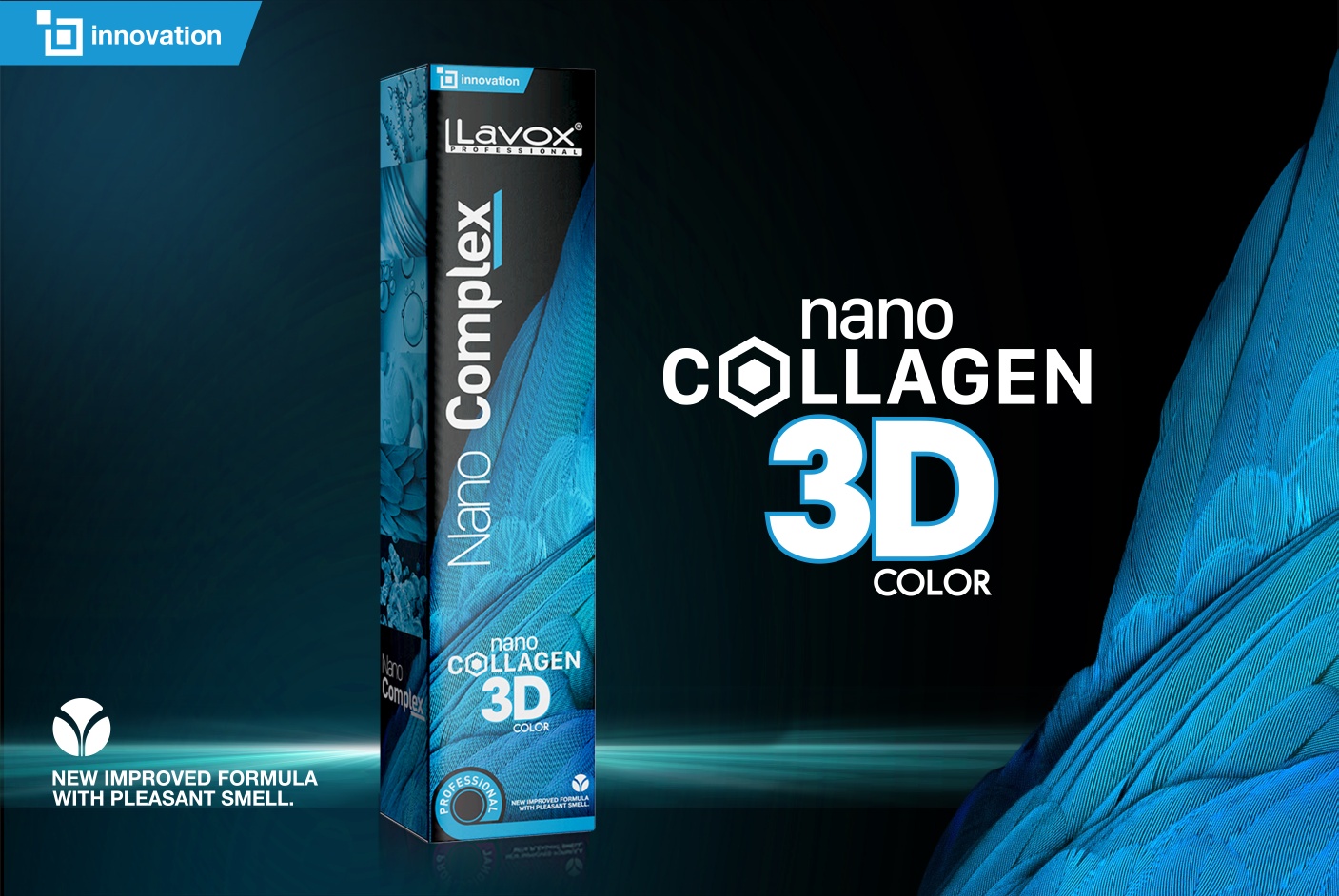 Thuốc nhuộm tóc màu xanh tím Lavox Nano collagen 3D siêu dưỡng