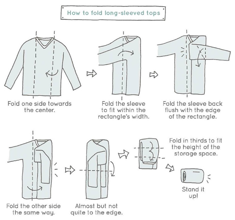 Bỏ túi cách gấp quần áo gọn gàng, chống nhăn nổi tiếng nhất thế giới từ chuyên gia người Nhật | Ảnh 3