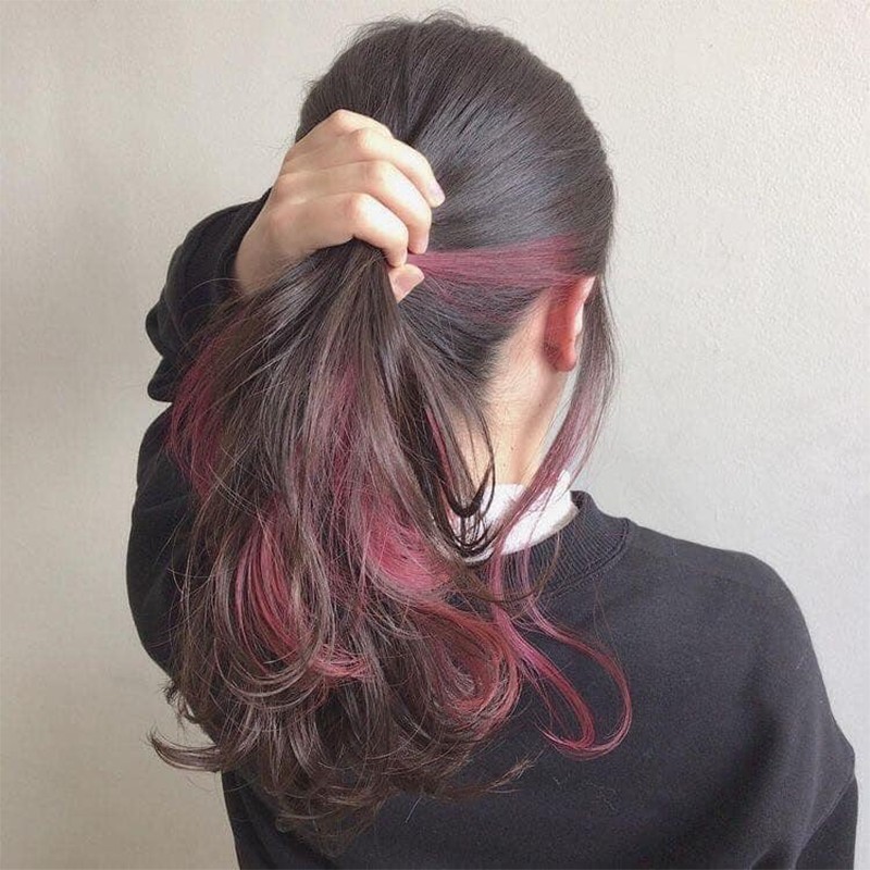 Bắt kịp xu hướng làm đẹp với mái tóc light gáy màu đỏ