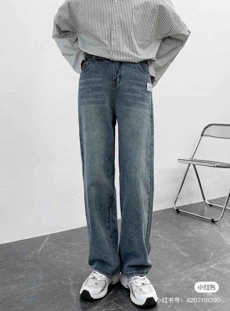 quần jean nam ống rộng