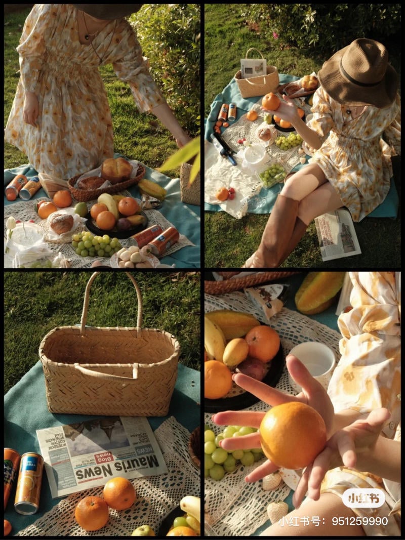 tạo dáng chụp ảnh khi đi picnic